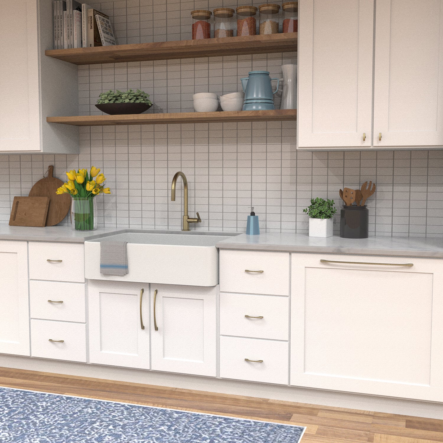 Hickory Hardware Greenwich Pull 3 Inch & 3-3/4 Inch (96mm) Center to Center Hickory Hardware