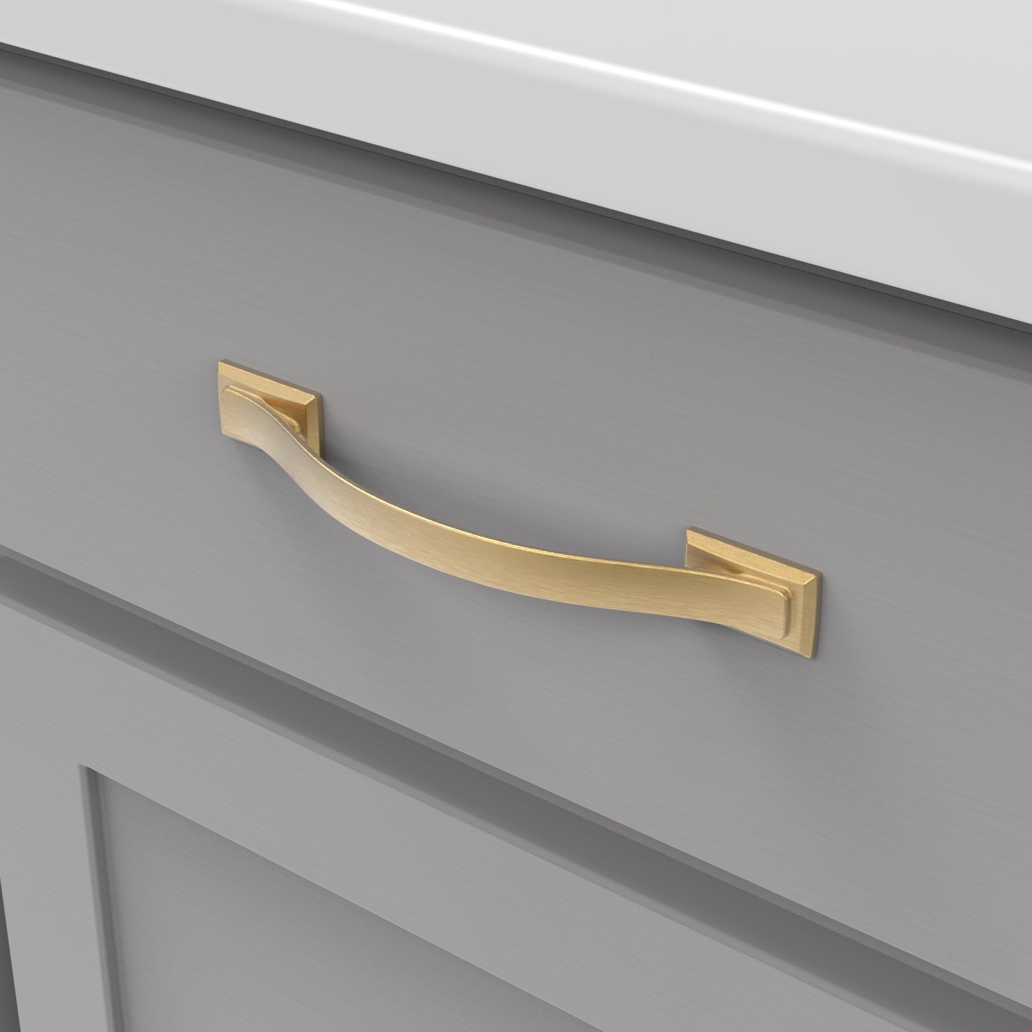 Hickory Hardware Dover Pull 5-1/16 Inch (128mm) Center to Center Hickory Hardware