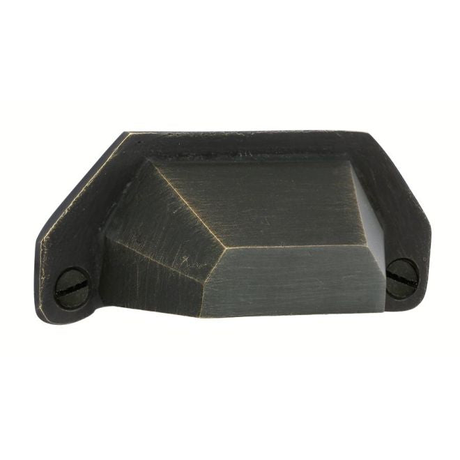 Emtek Bronze Bin Cabinet Pull 4" Center To Center Emtek