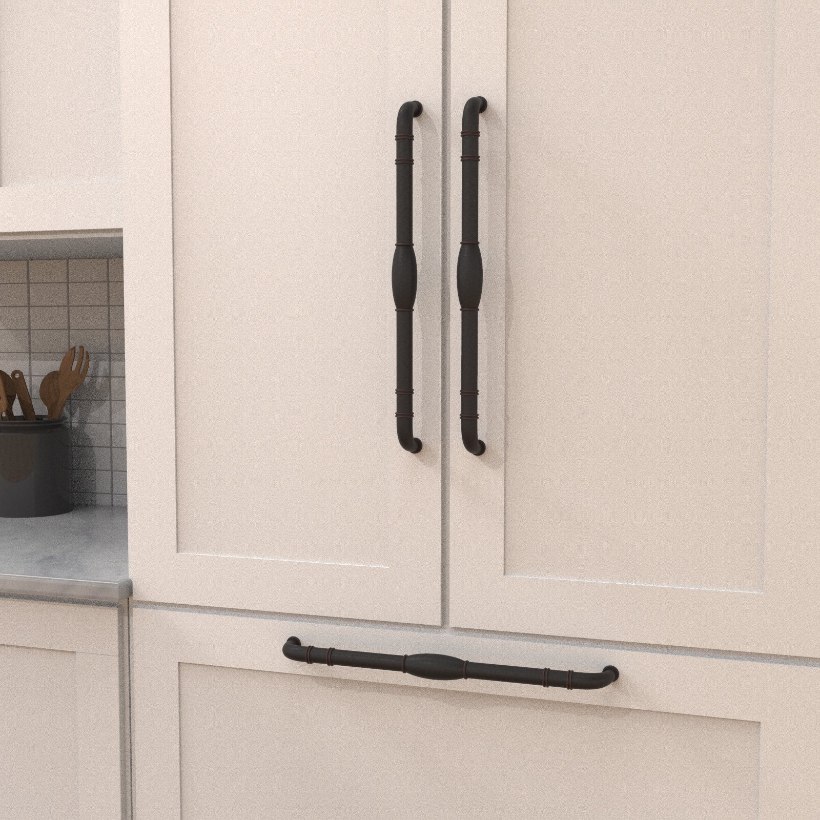 Hickory Hardware Williamsburg Appliance Pull 18 Inch Center to Center Hickory Hardware