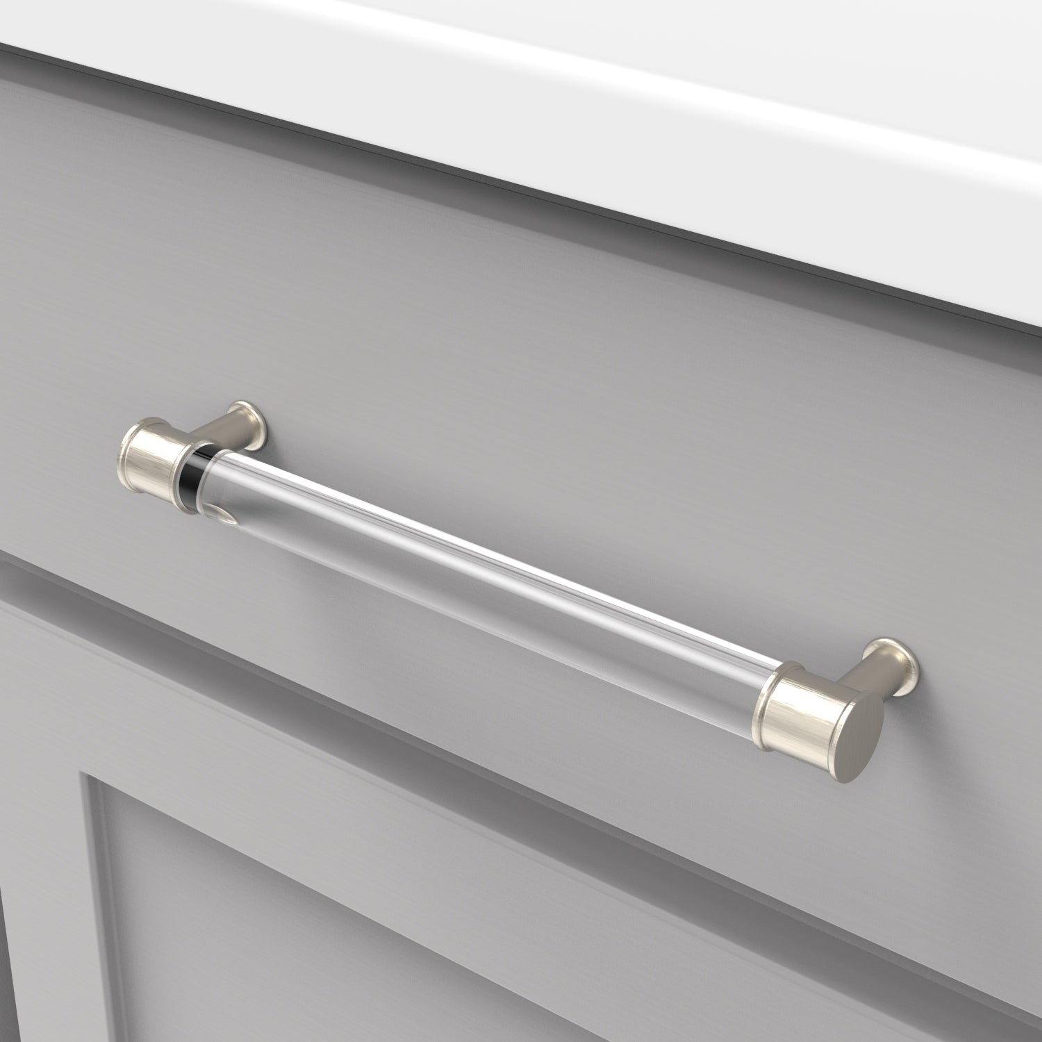 Hickory Hardware Midway Pull 7-9/16 Inch (192mm) Center to Center Hickory Hardware
