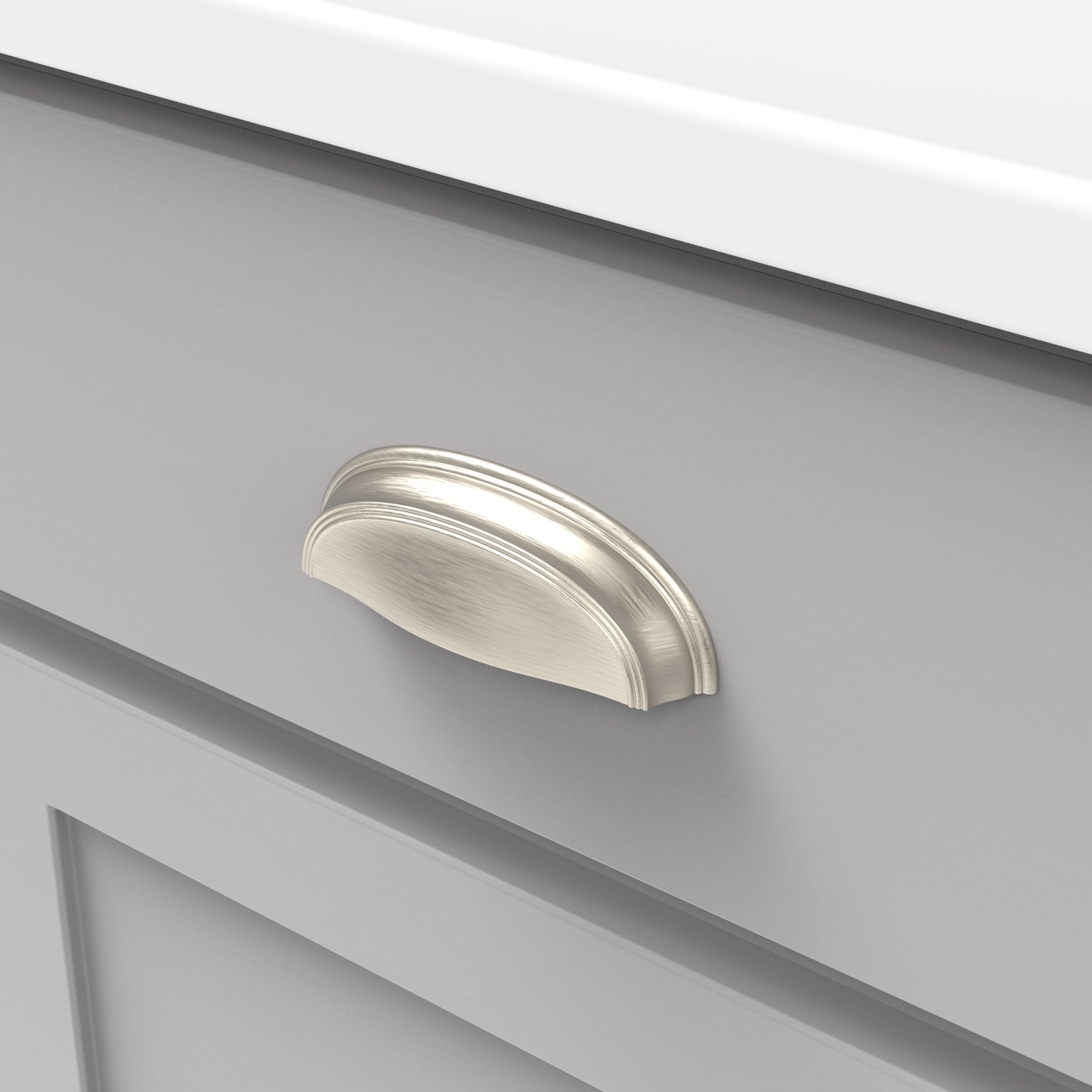 Hickory Hardware American Diner Cup Pull 3 Inch & 3-3/4 Inch (96mm) Center to Center Hickory Hardware