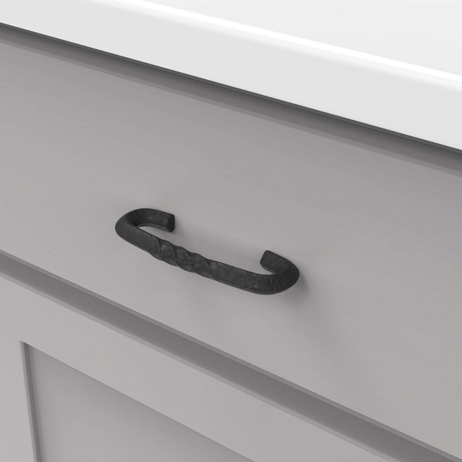 Hickory Hardware Charleston Blacksmith Pull 3 Inch Center to Center Hickory Hardware