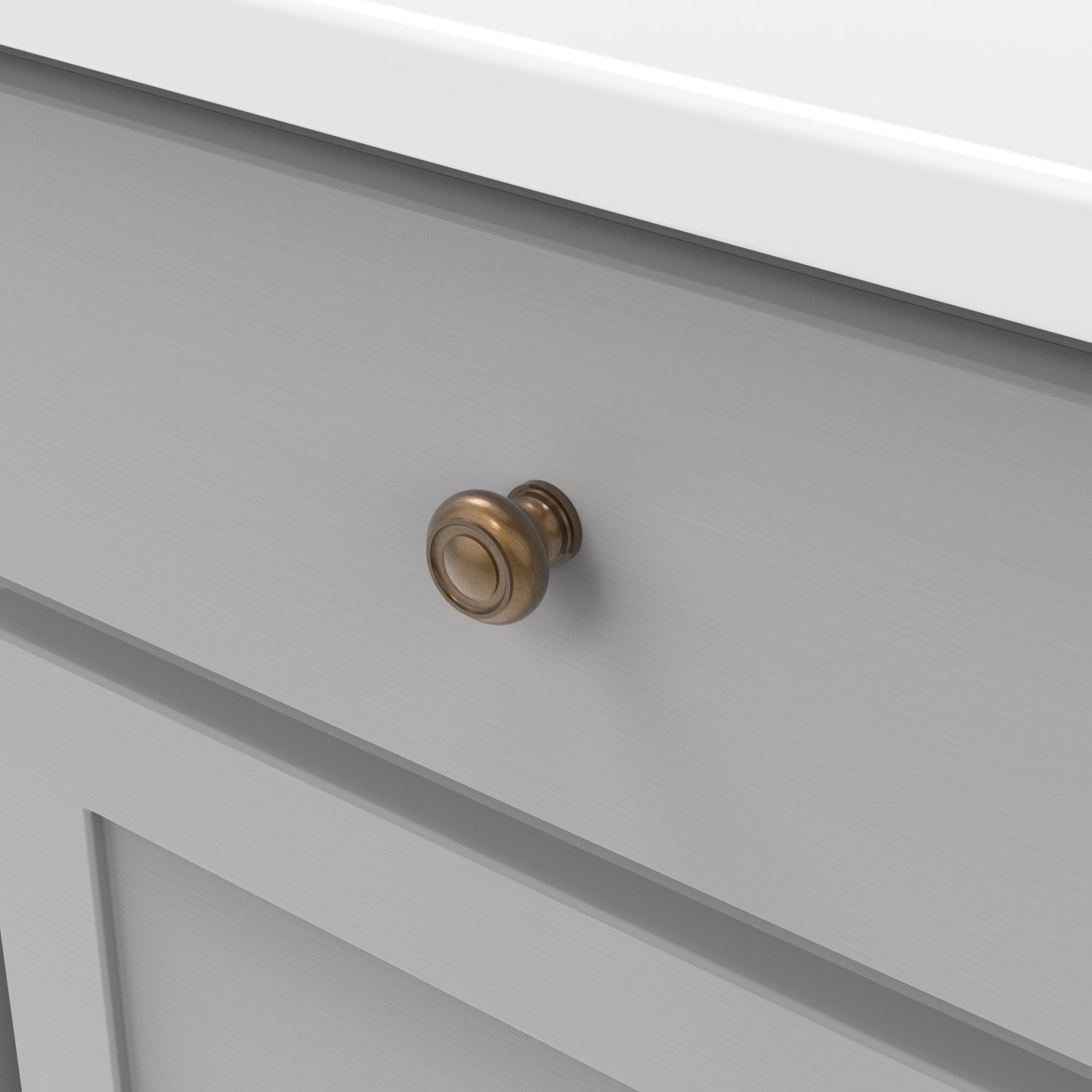 Hickory Hardware Cottage Knob 1-1/4 Inch Diameter Hickory Hardware