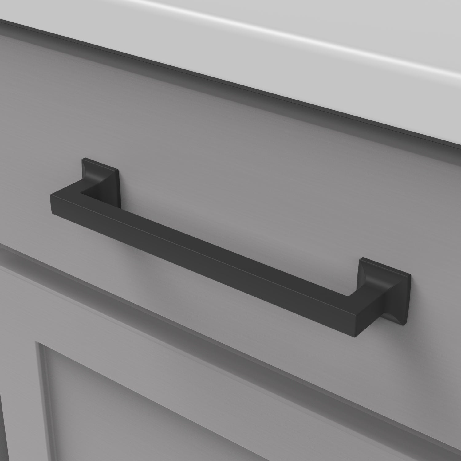 Hickory Hardware Studio Pull 7-9/16 Inch (192mm) Center to Center Hickory Hardware