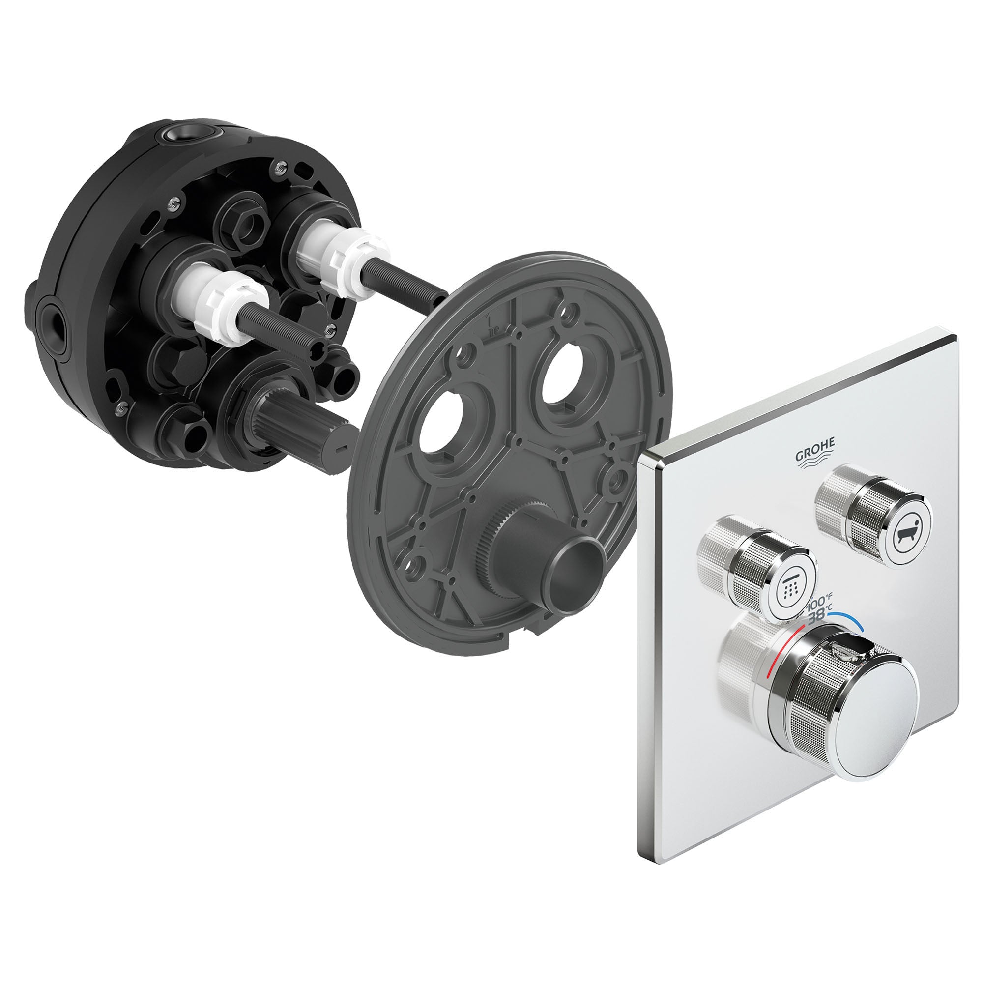 Grohe Dual Function Thermostatic Valve Trim Grohe