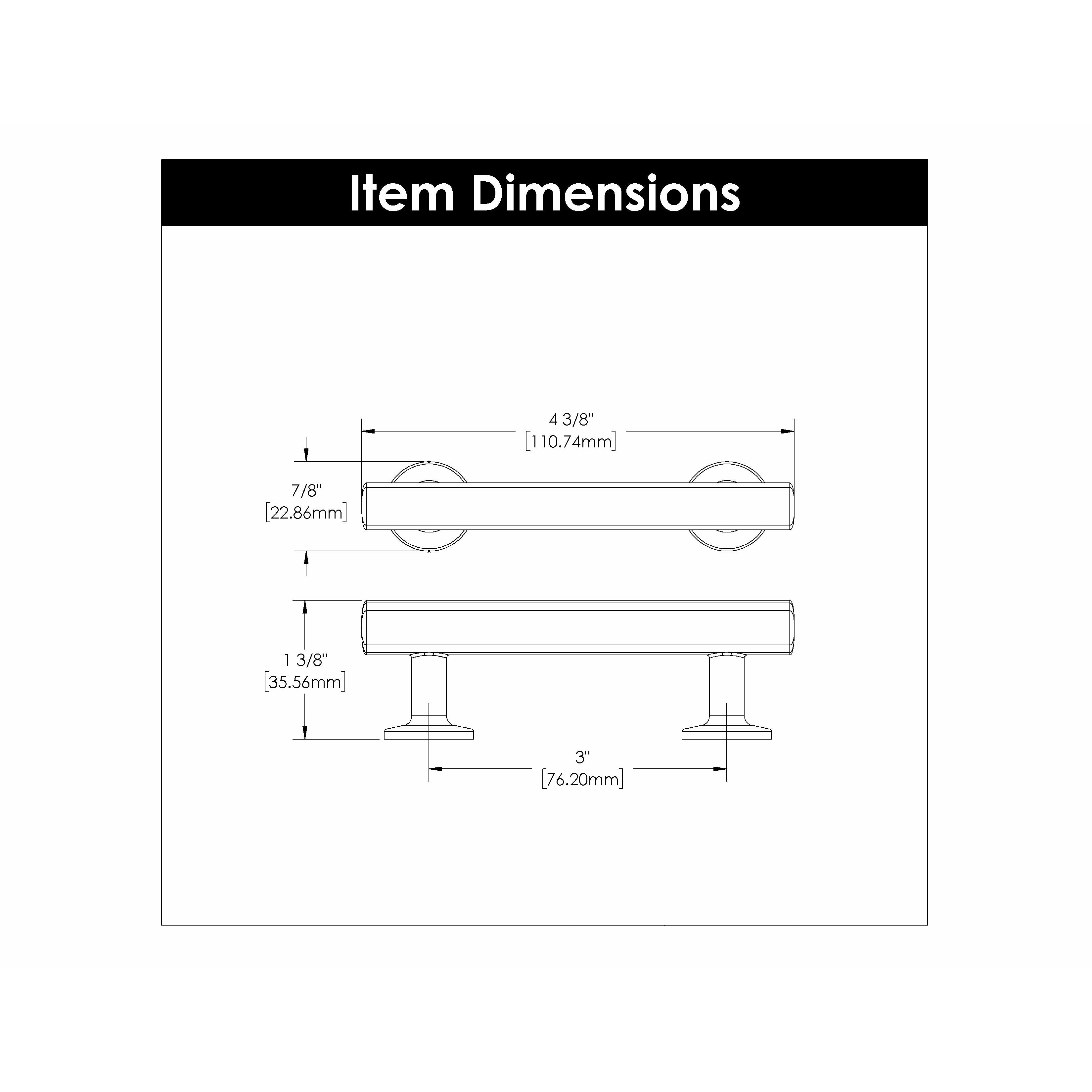 Hickory Hardware Woodward Pull 3 Inch Center to Center Hickory Hardware