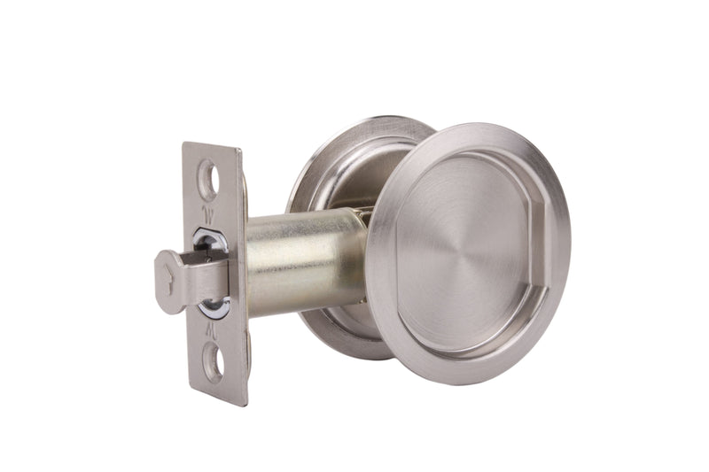 Weslock Round Passage Pocket Door Lock with Adjustable Backset and Full Lip Strike Weslock