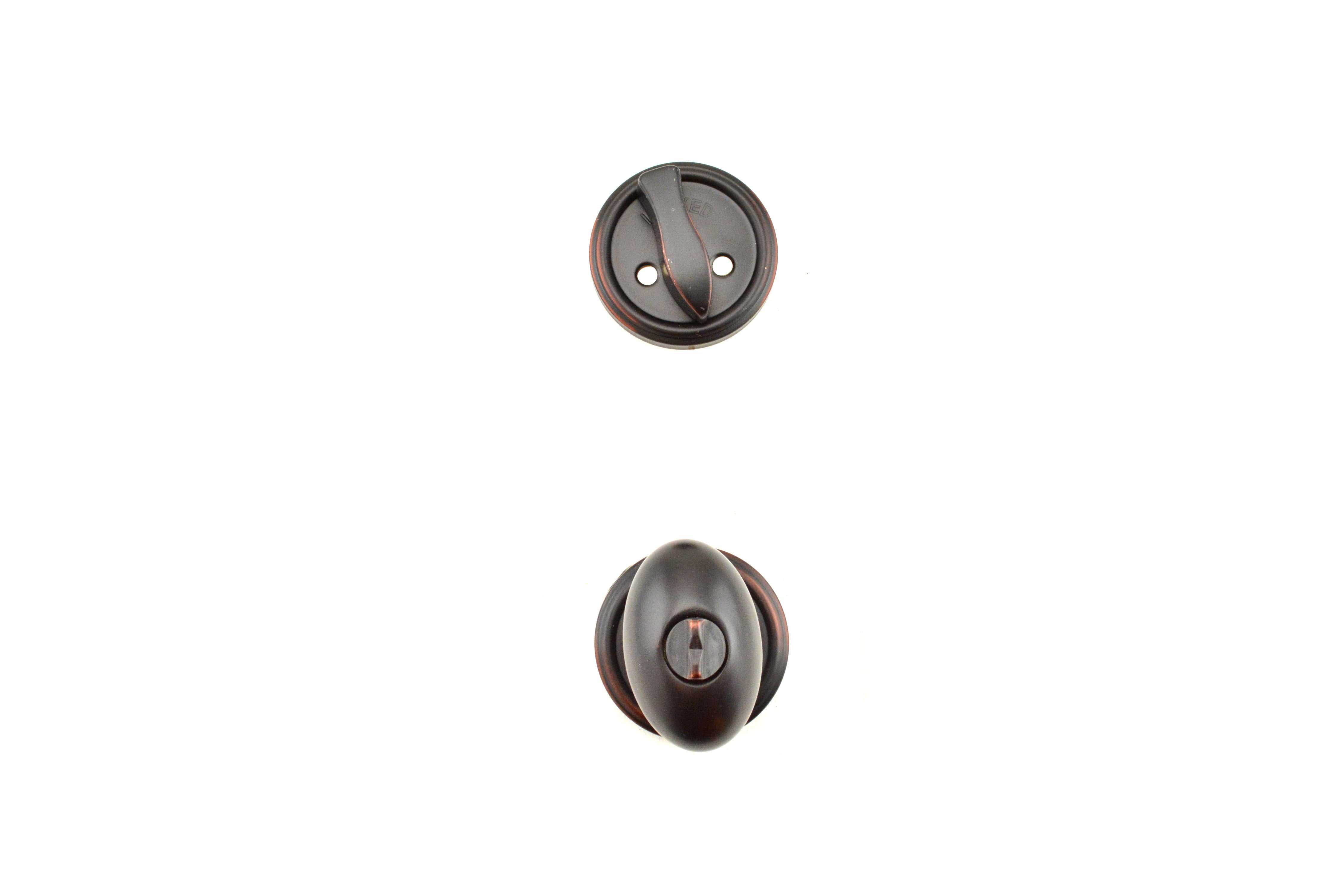Weslock Julienne Interior Single Cylinder Handleset Trim with Adjustable Latches and Round Corner Strikes Weslock