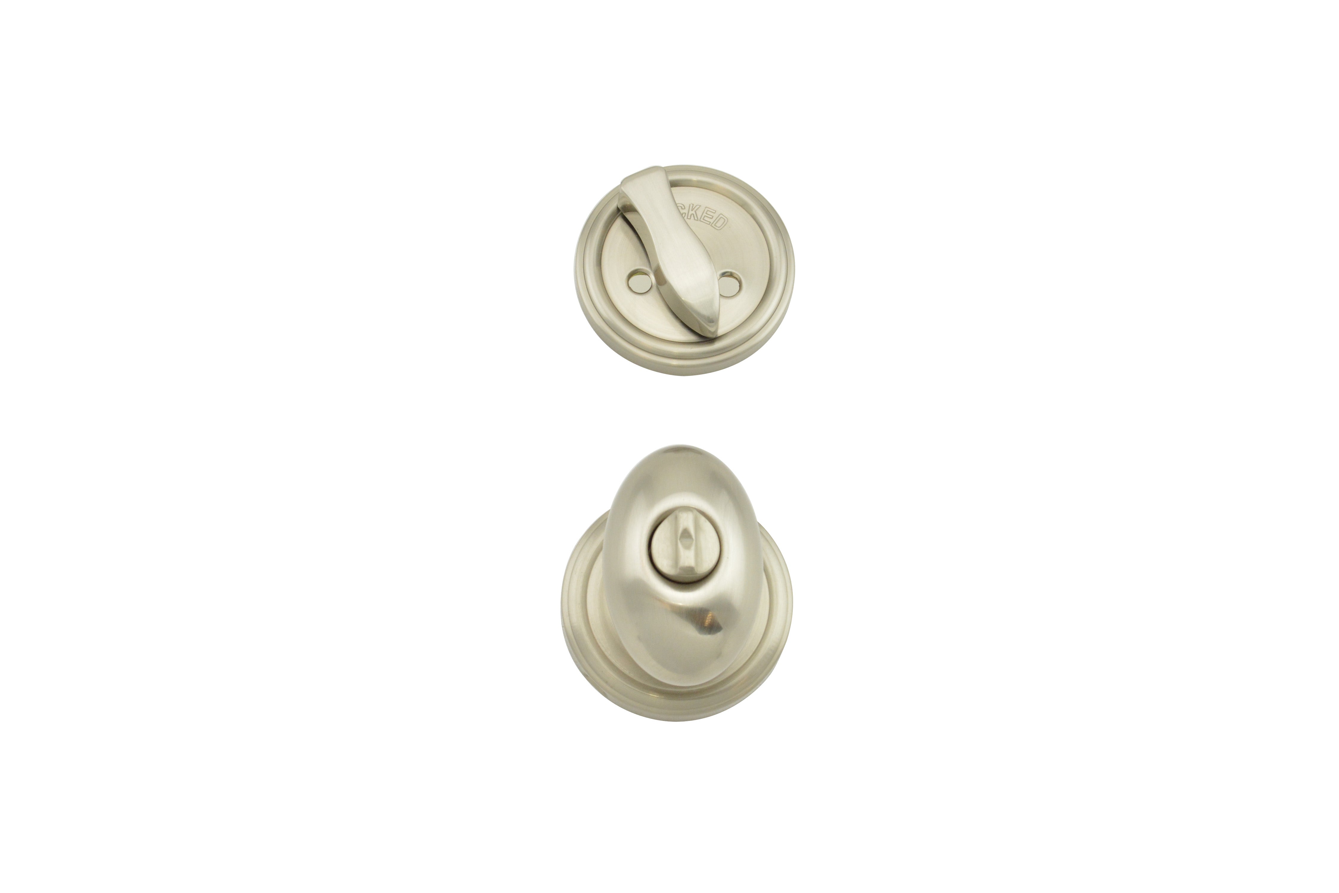 Weslock Julienne Interior Single Cylinder Handleset Trim with Adjustable Latches and Round Corner Strikes Weslock
