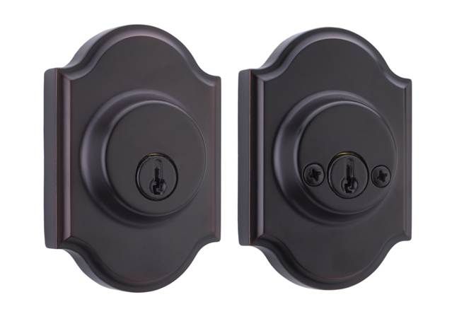 Weslock Double Cylinder Premiere Deadbolt with Adjustable Latch and Deadbolt Strike Weslock