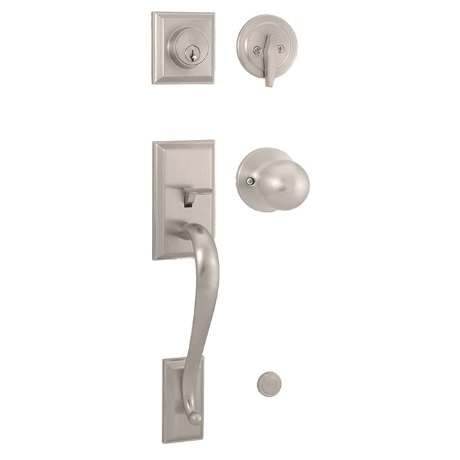 Weslock Mercy Single Cylinder Handleset with Hudson Trim Weslock