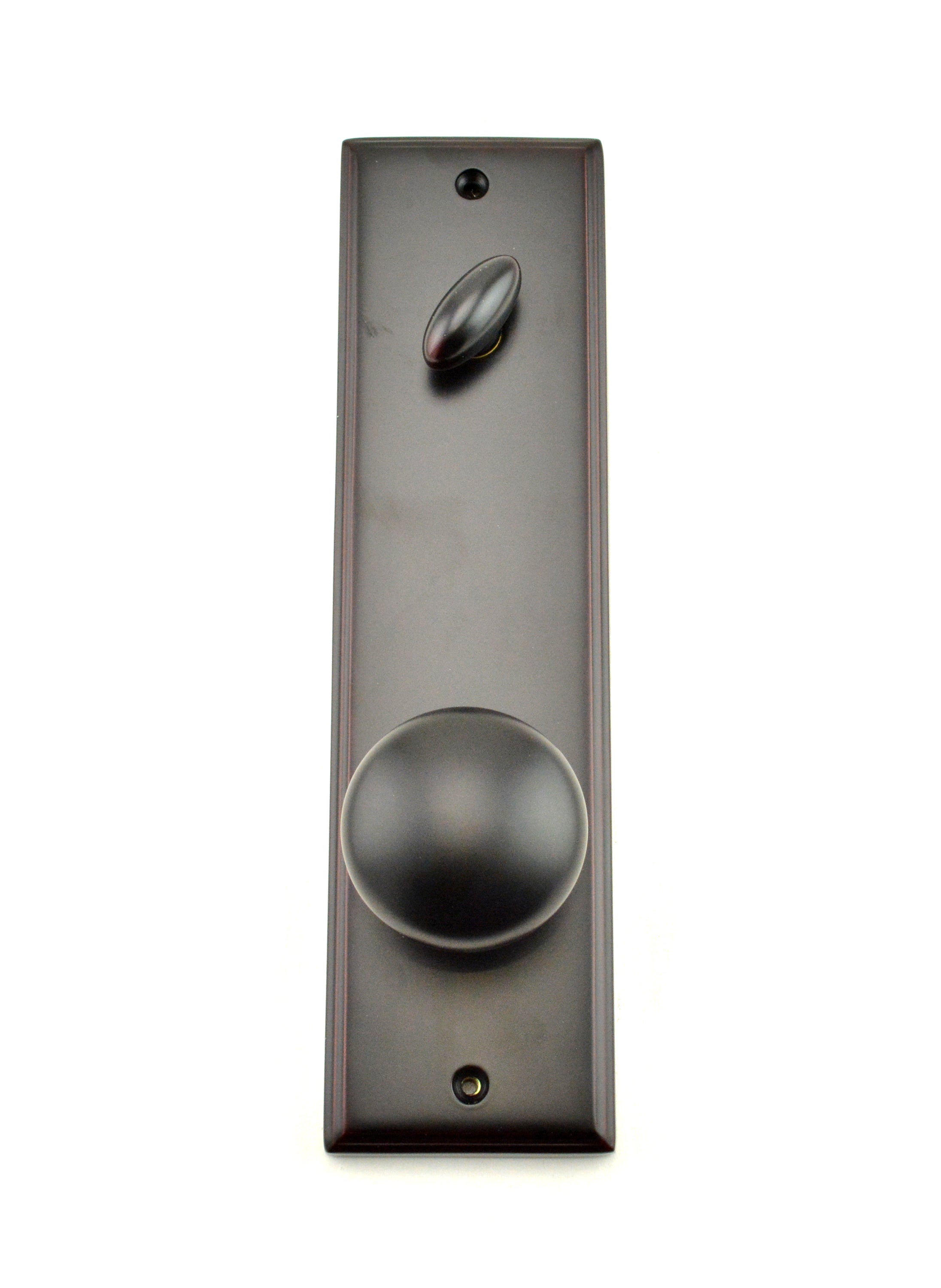 Weslock Impresa Woodward Interior Single Cylinder Handleset Trim with Adjustable Latch and Round Corner Strikes Weslock