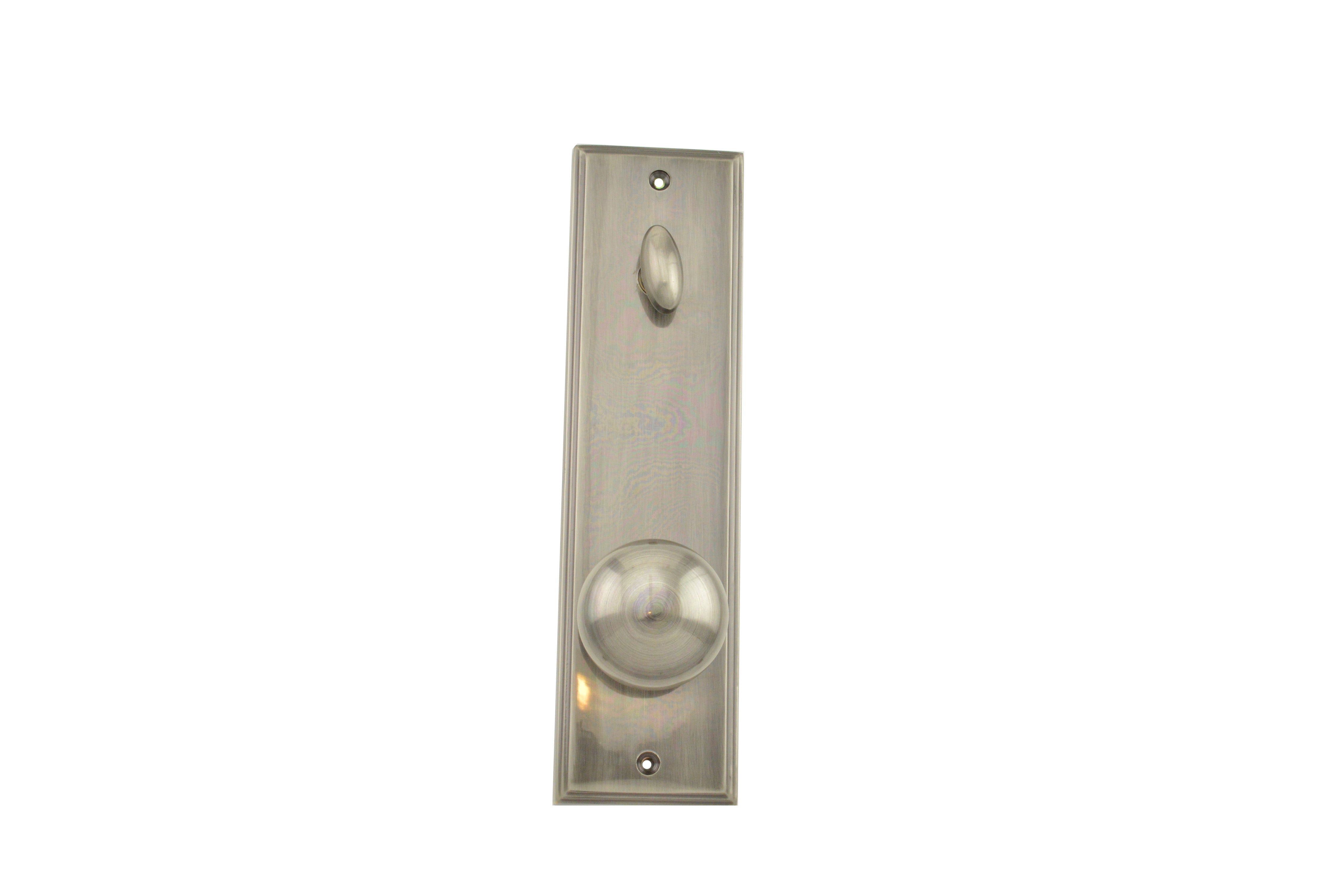 Weslock Impresa Woodward Interior Single Cylinder Handleset Trim with Adjustable Latch and Round Corner Strikes Weslock