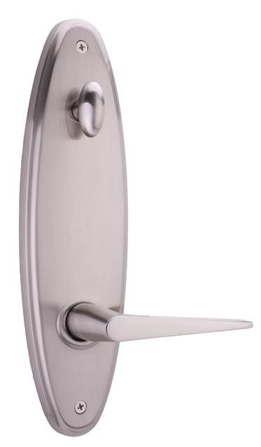 Weslock Urbana Stanford Interior Single Cylinder Handleset Trim with Adjustable Latch and Round Corner Strikes Weslock