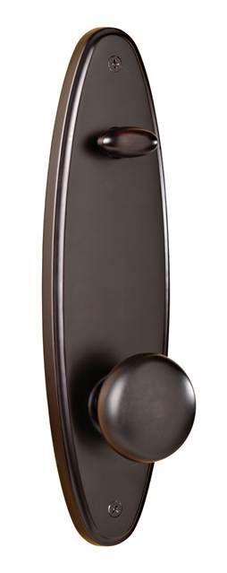 Weslock Impresa Stanford Interior Single Cylinder Handleset Trim with Adjustable Latch and Round Corner Strikes Weslock