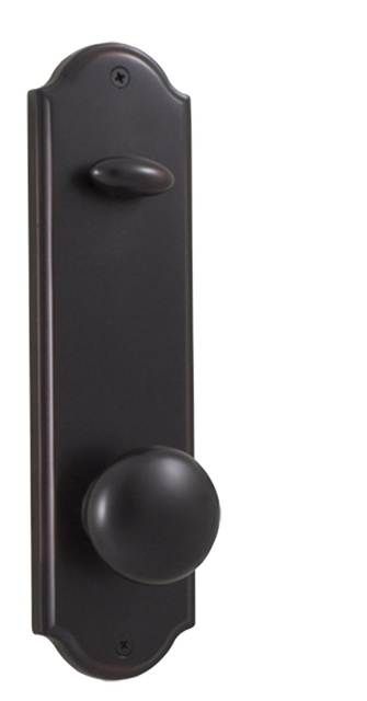 Weslock Impresa Interior Single Cylinder Handleset Trim for Mansion or Philbrook with Adjustable Latch and Round Corner Strikes Weslock