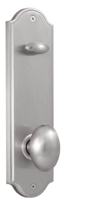 Weslock Julienne Interior Single Cylinder Handleset Trim for Mansion or Philbrook with Adjustable Latch and Round Corner Strikes Weslock
