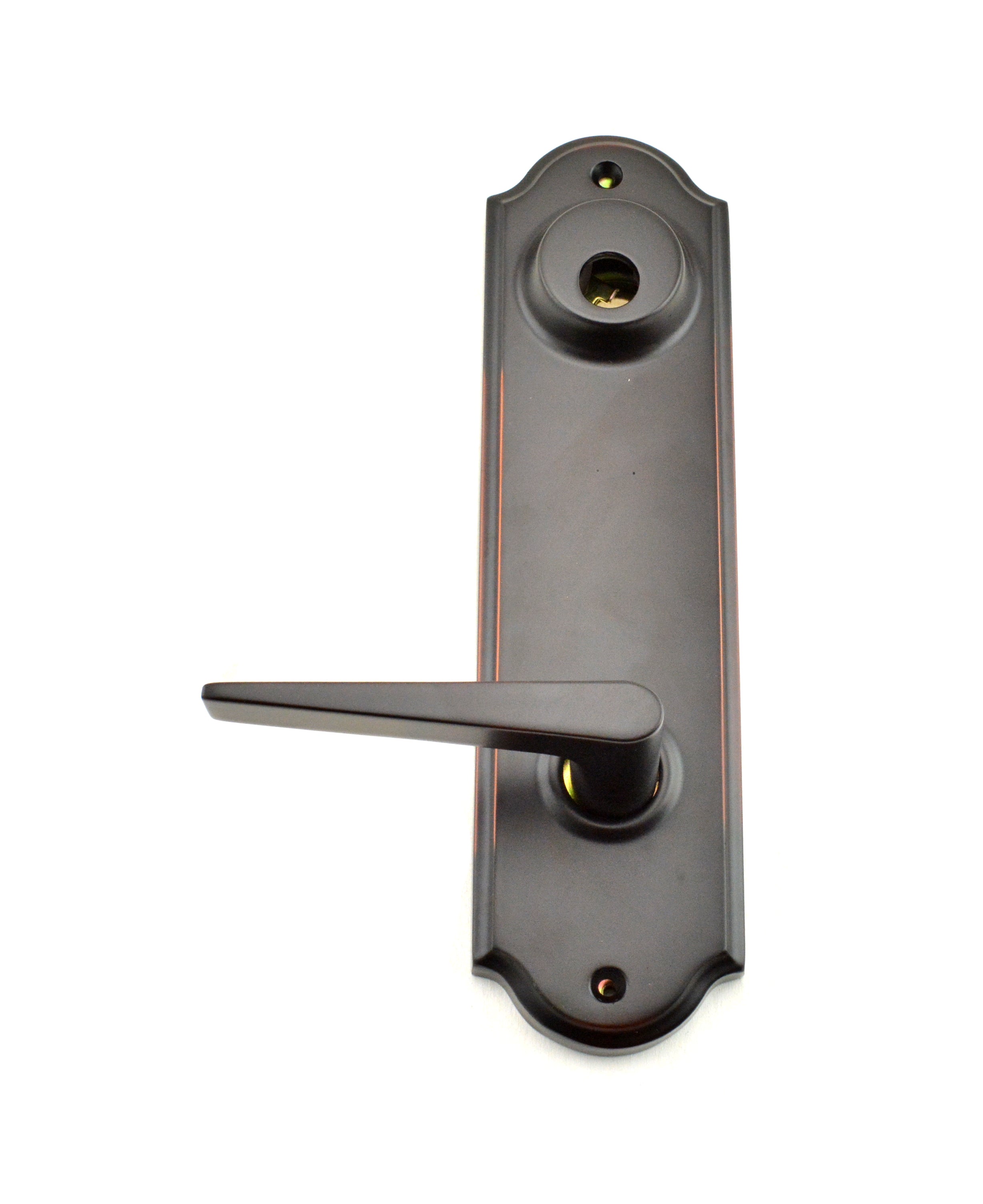 Weslock Urbana Interior Double Cylinder Handleset Trim for Mansion or Philbrook with Adjustable Latch and Round Corner Strikes Weslock