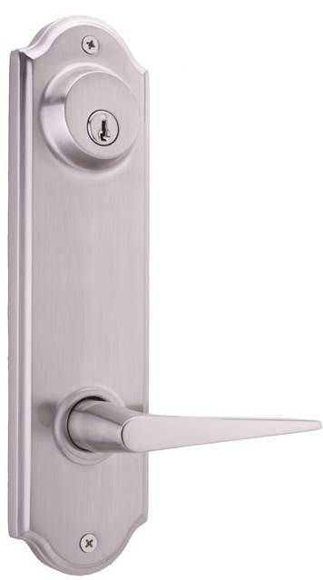 Weslock Urbana Interior Double Cylinder Handleset Trim for Mansion or Philbrook with Adjustable Latch and Round Corner Strikes Weslock