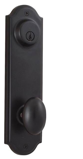 Weslock Julienne Interior Double Cylinder Handleset Trim for Mansion or Philbrook with Adjustable Latch and Round Corner Strikes Weslock
