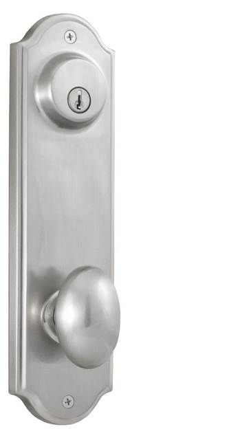 Weslock Julienne Interior Double Cylinder Handleset Trim for Mansion or Philbrook with Adjustable Latch and Round Corner Strikes Weslock