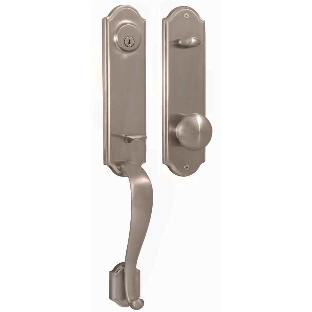Weslock Mansion Single Cylinder Handleset with Impresa Knob Weslock