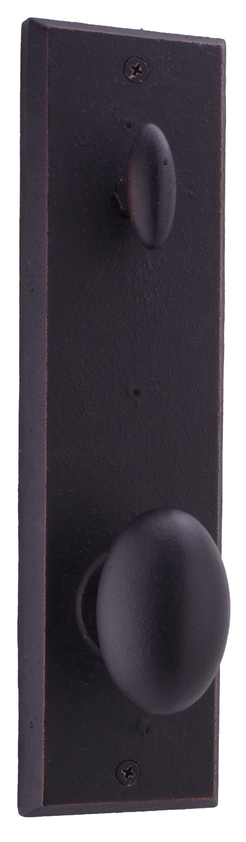 Weslock Durham Interior Single Cylinder Handleset Trim for Greystone or Rockford with Adjustable Latch and Round Corner Strikes Weslock