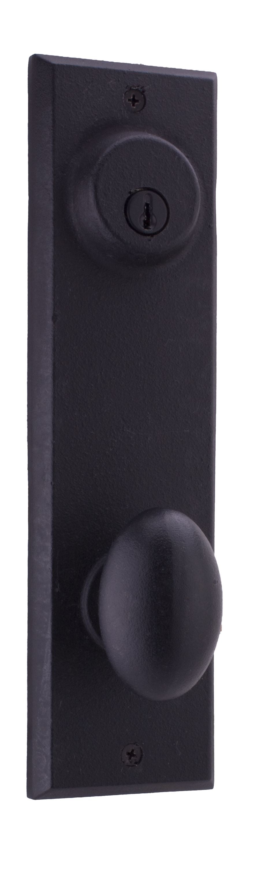 Weslock Durham Interior Double Cylinder Handleset Trim for Greystone or Rockford with Adjustable Latch and Round Corner Strikes Weslock
