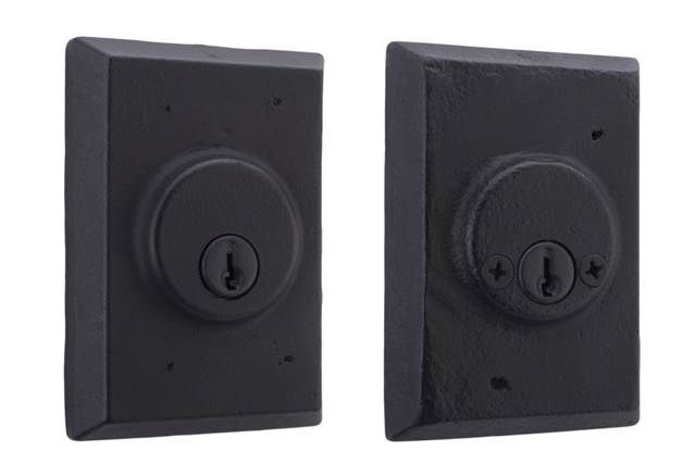 Weslock Square Double Cylinder Deadbolt with Adjustable Latch and Deadbolt Strike 07972 Weslock