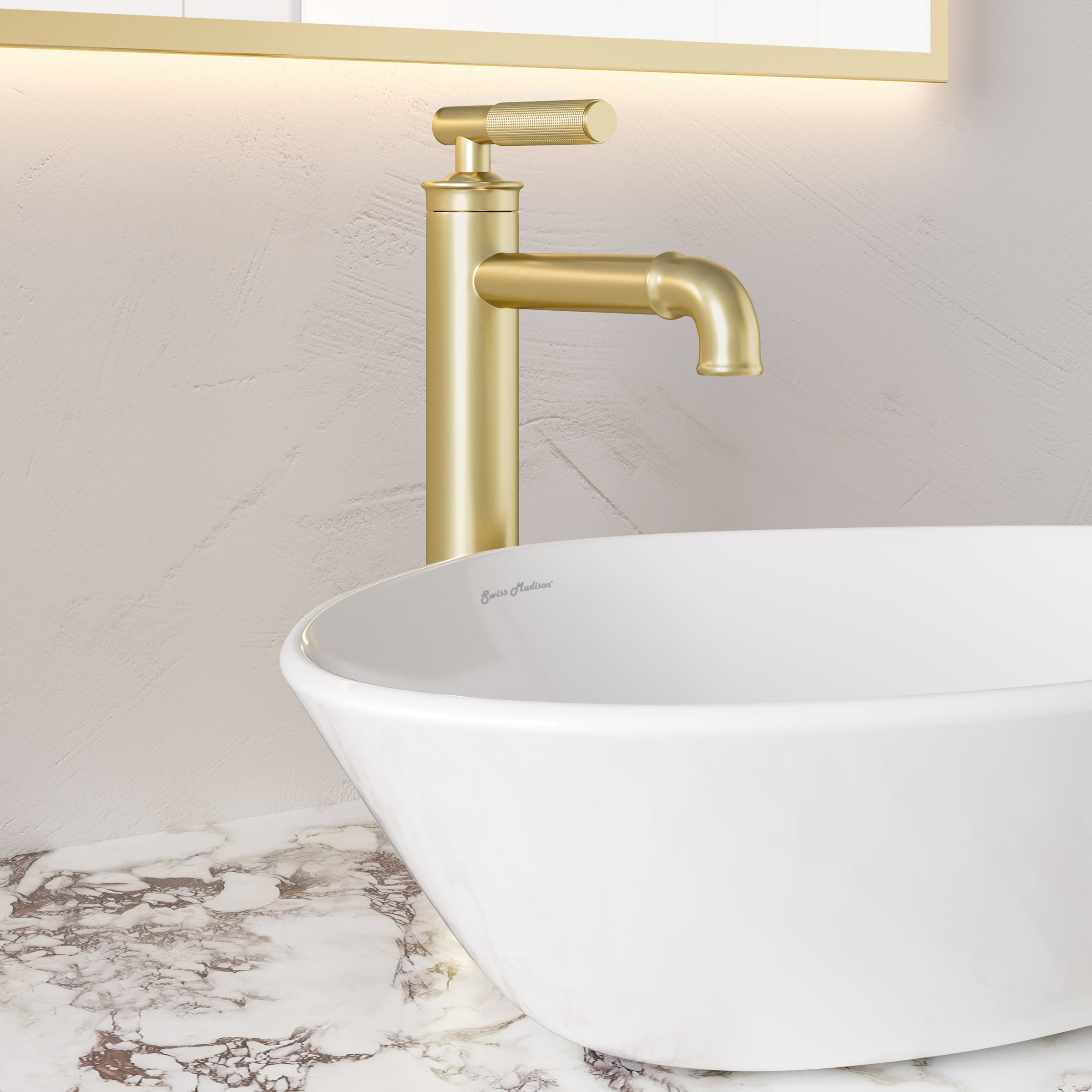 Swiss Madison Avallon Single Hole, Single-Handle Sleek, High Arc Bathroom Faucet
