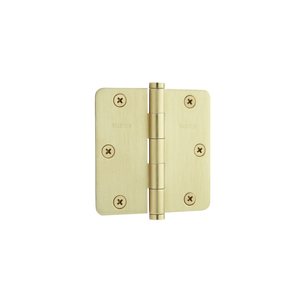 Baldwin 3-1/2" x 3-1/2" - 1/4" Radius Mortise Hinge Baldwin Estate