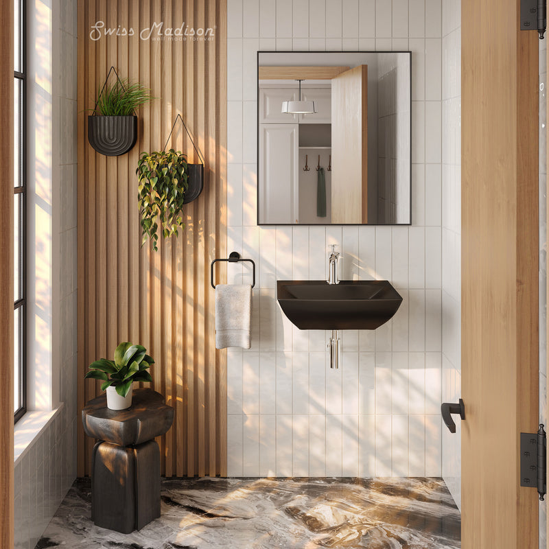 Swiss Madison Sublime Compact Ceramic Wall Hung Sink