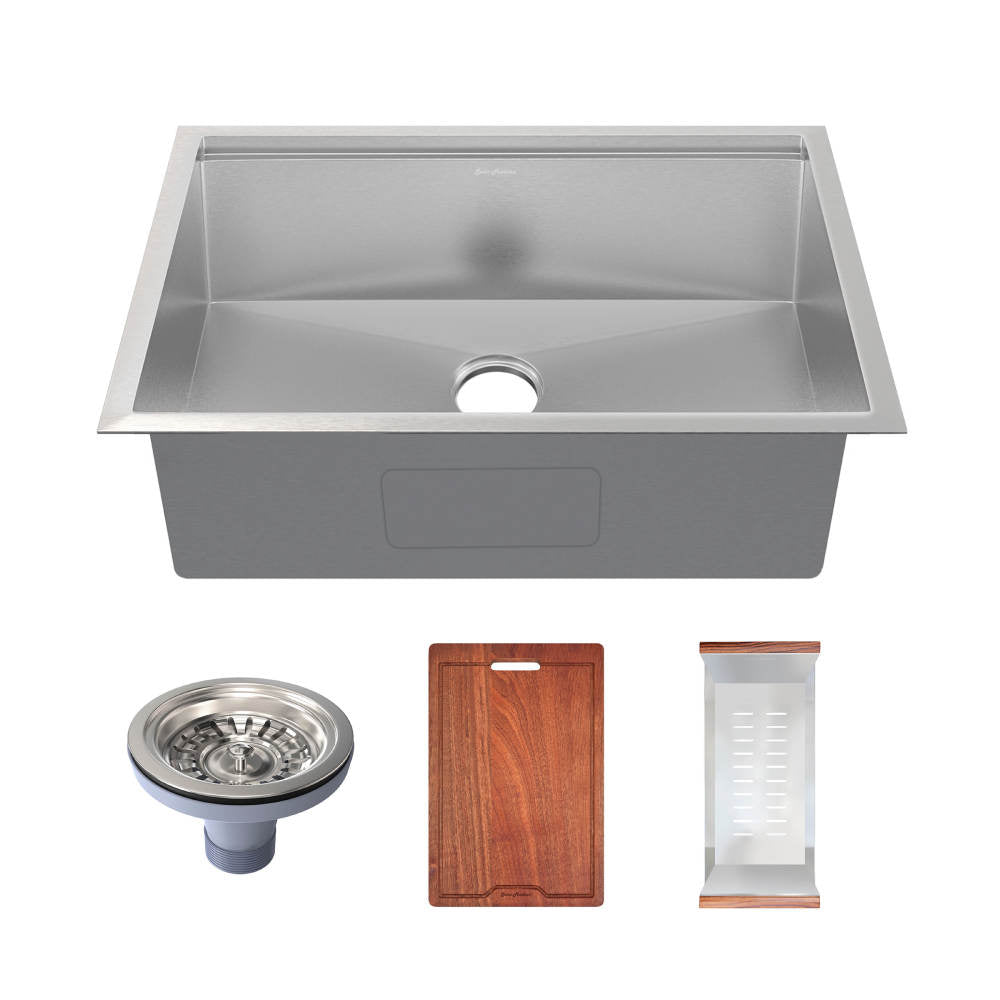 Swiss Madison Rivage 32 x 19 Single Basin Undermount Kitchen Workstation Sink Swiss Madison