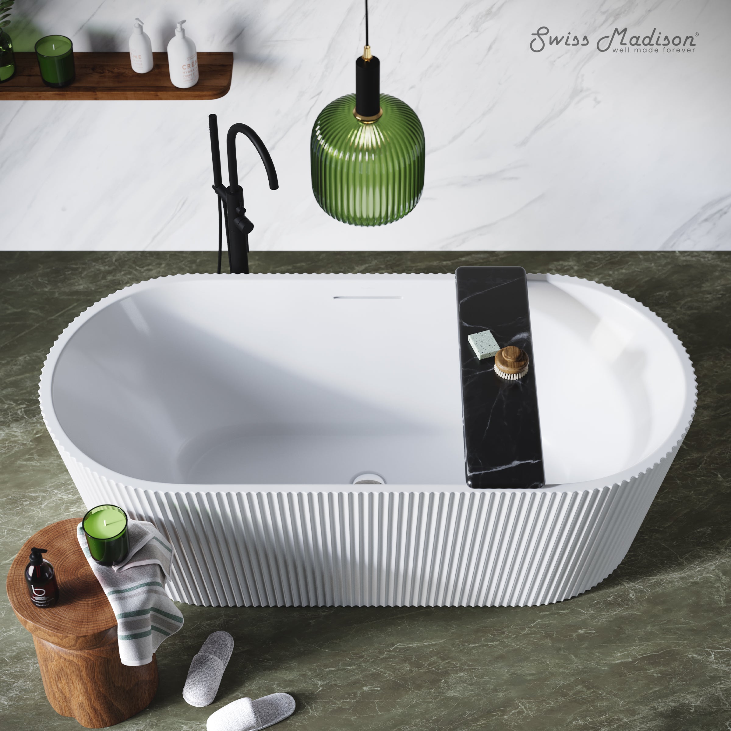 Swiss Madison Lafayette 67" Freestanding Bathtub