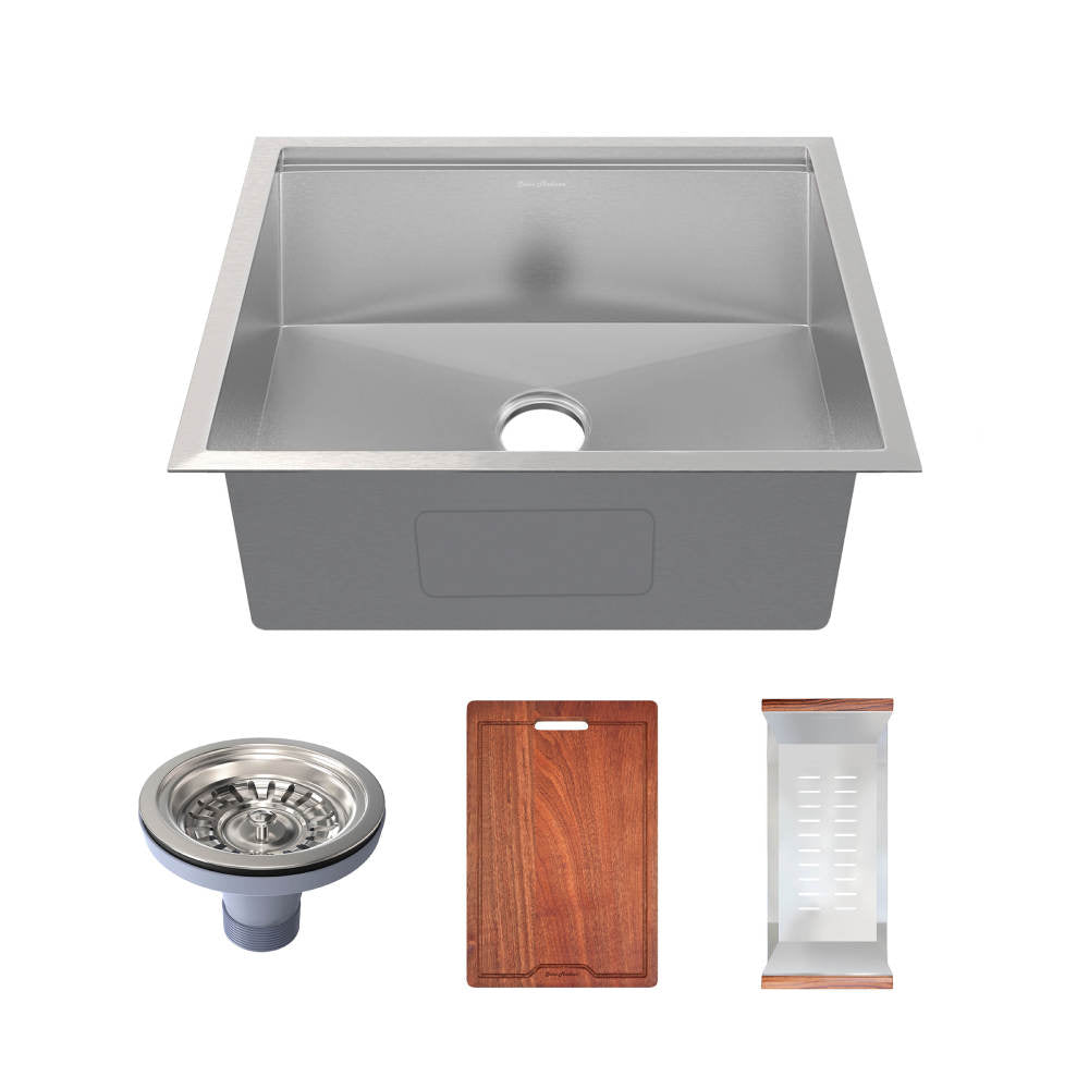 Swiss Madison Rivage 27 x 19 Single Basin Undermount Kitchen Workstation Sink Swiss Madison