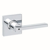 Kwikset Casey Lever with Square Rose Privacy Door Lock with 6AL Latch and RCS Strike Kwikset