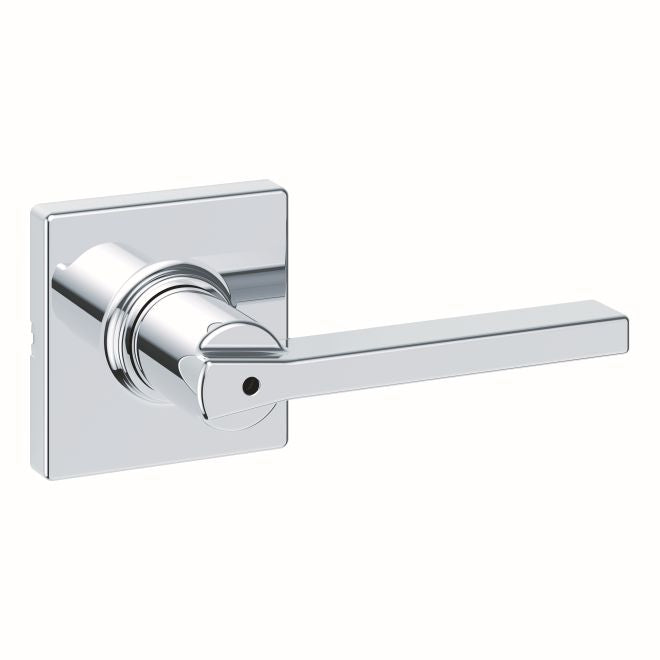 Kwikset Casey Lever with Square Rose Privacy Door Lock with 6AL Latch and RCS Strike Kwikset