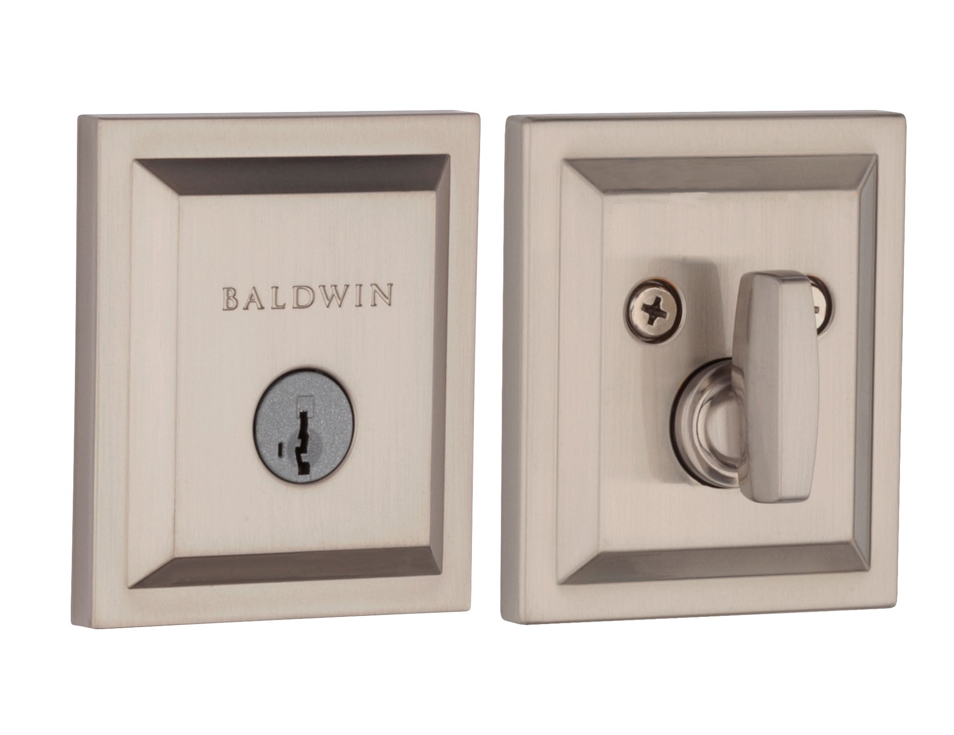 Baldwin Prestige Torrey Pines Square Single Cylinder Deadbolt Baldwin Prestige