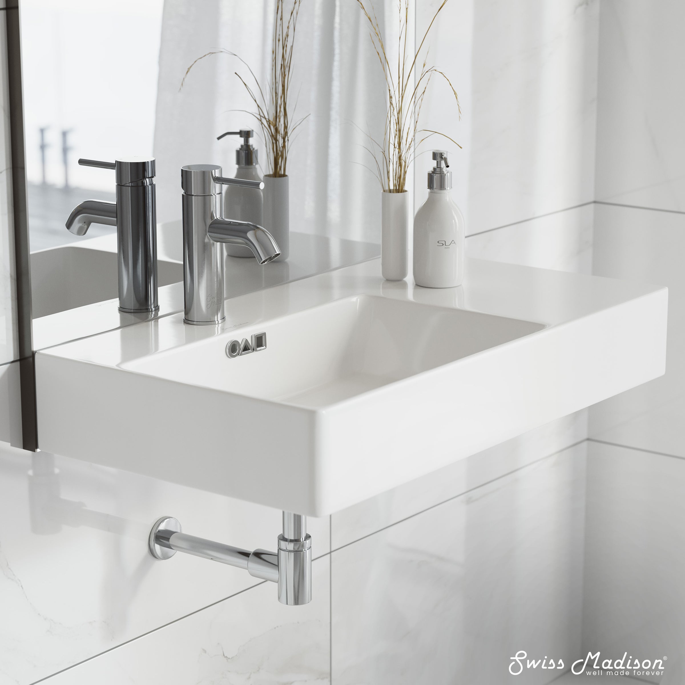 Swiss Madison St. Tropez 30" Rectangle Wall-Mounted Sink
