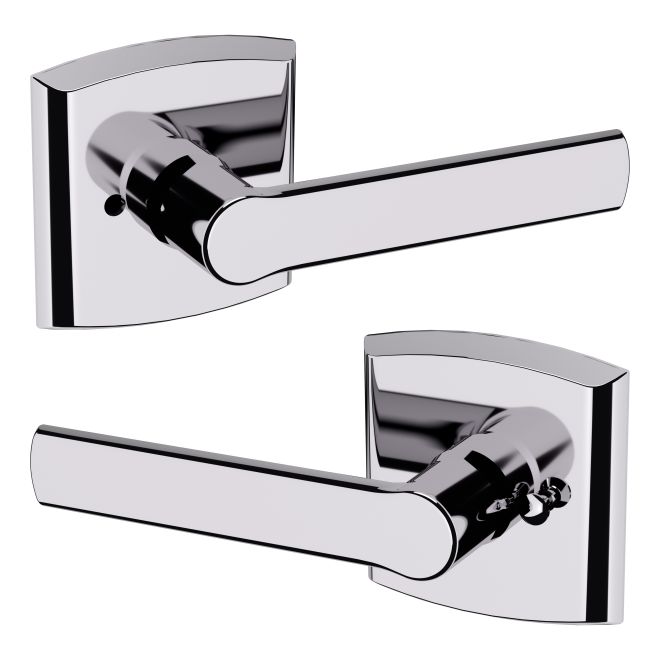 Baldwin 5485 Privacy Preconfigured 5485V Lever with R026 Rose Baldwin Estate