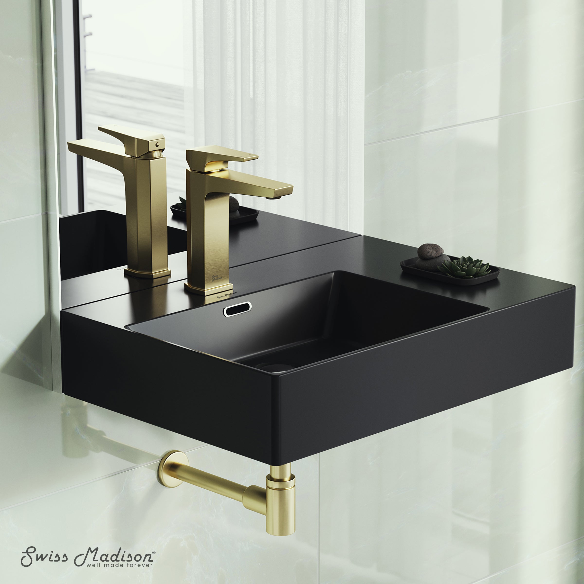 Swiss Madison St. Tropez 24 x 18 Ceramic Wall Hung Sink