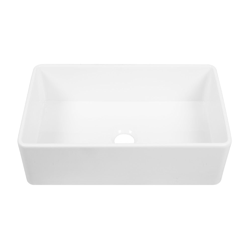 Swiss Madison Elegance 33" Single Basin Fireclay Farmhouse Kitchen Sink