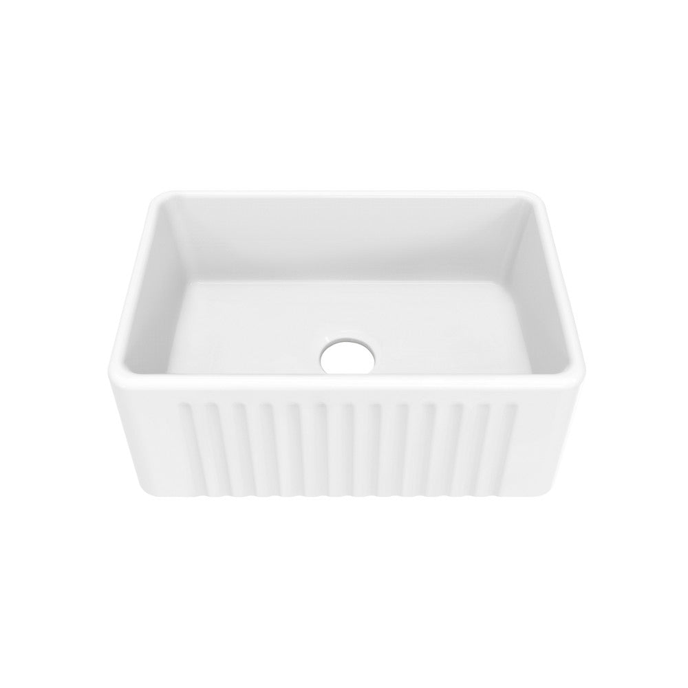 Swiss Madison Delice 24 x 18 Ceramic, Farmhouse Kitchen Sink with Apron