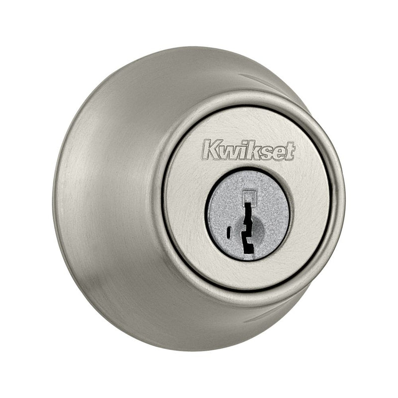 Kwikset Single Cylinder Deadbolt with RCAL Latch and Dual RCS and 5303 Full Lip Strike K3 Kwikset