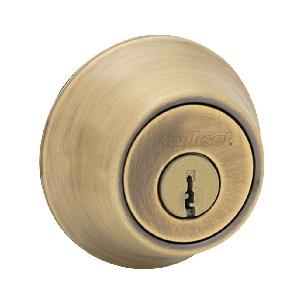Kwikset Single Cylinder Deadbolt with RCAL Latch and Dual RCS and 5303 Full Lip Strike K3 Kwikset