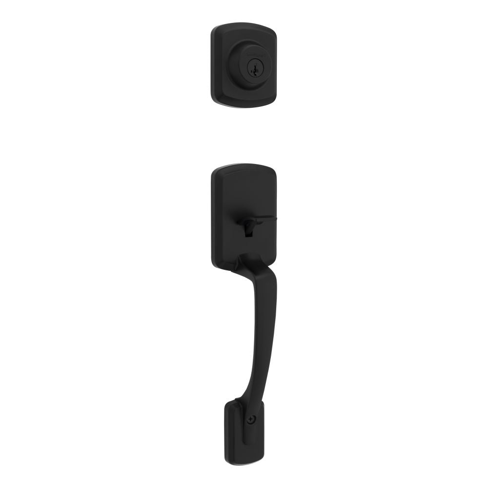 Kwikset Henley Single Cylinder Exterior Handleset SmartKey with RCAL Latch and Dual RCS and 5303 Full Lip Strike Kwikset