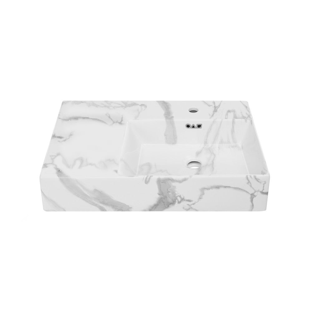 Swiss Madison St. Tropez 24" Right Side Faucet Wall-Mount Bathroom Sink