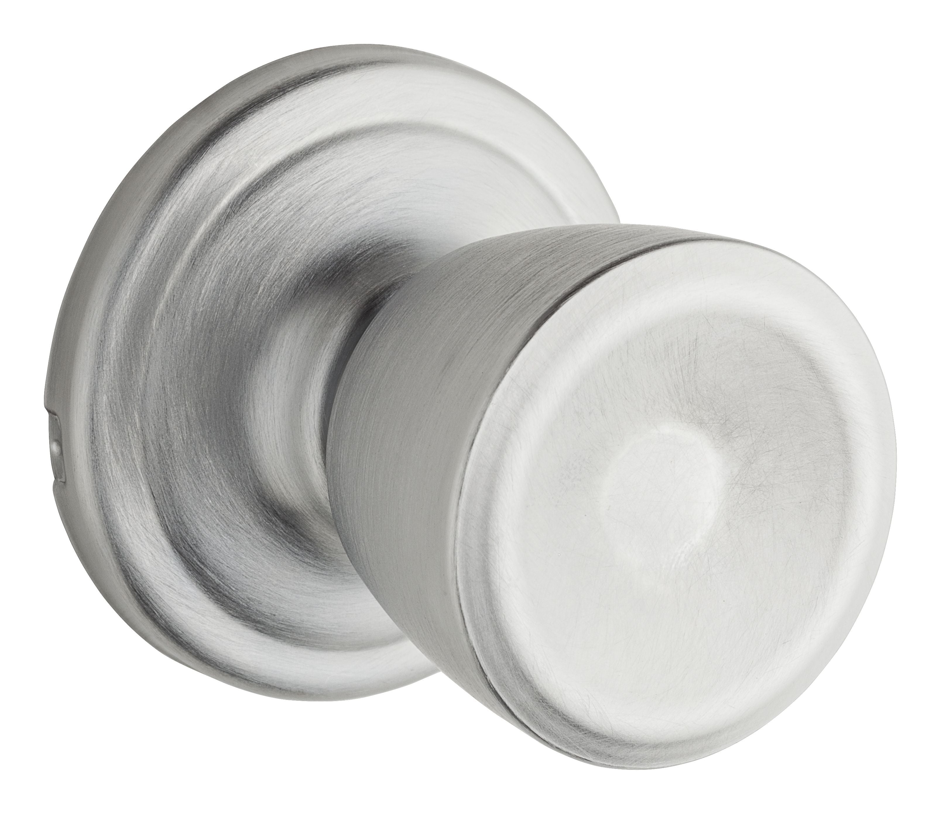 Kwikset Abbey Knob Passage Door Lock with New Chassis with 6AL Latch and RCS Strike Kwikset