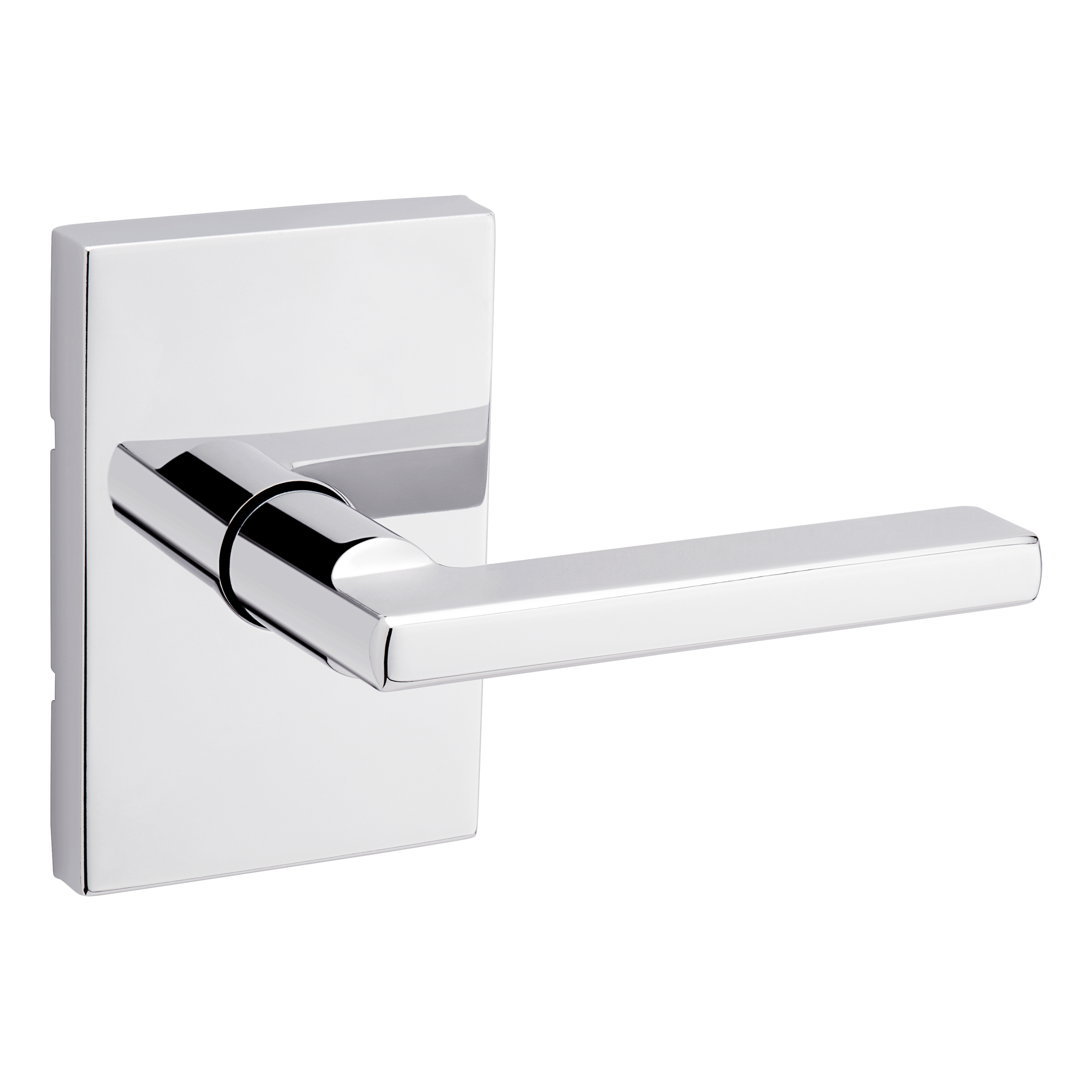 Kwikset Halifax Lever with Rectangular Rose Passage Door Lock with 6AL Latch and RCS Strike Kwikset